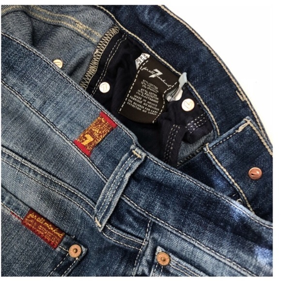 7 FOR ALL MANKIND  STRAIGHT LEG JEAN NWOT 25 - Picture 5 of 6